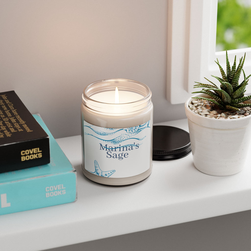 Scented Soy Candle — Marina's Sage (9oz)